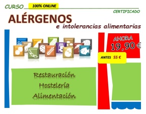 Curso certificado de Alérgenos e intolerancias alimentarias